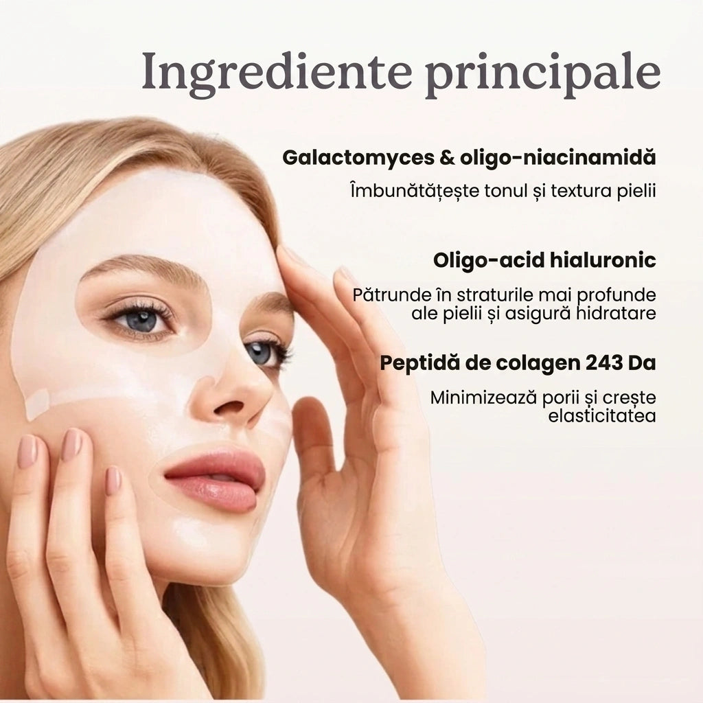 4× măști hidratante cu bio-colagen