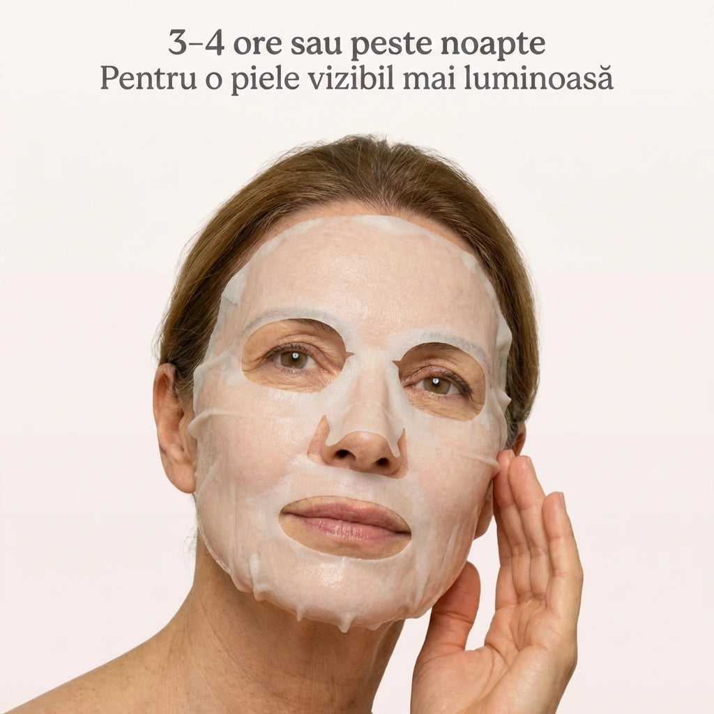 4× măști hidratante cu bio-colagen